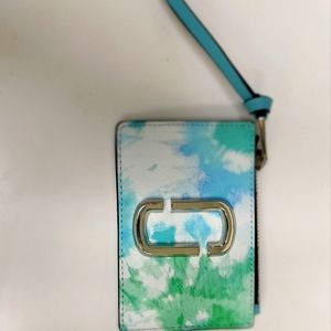 MARC JACOBS LEATHER WATERCOLOR TIE DYE WALLET